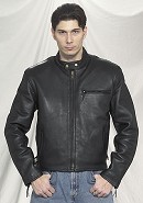 Mens Racer Leather Jacket 