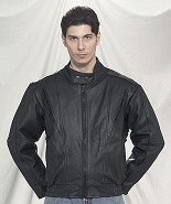 Vented Racer Leather Jacket