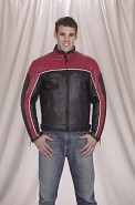 Racer Jacket with Red Stripe