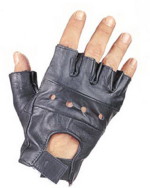 Basic Leather Fingerless Gloves